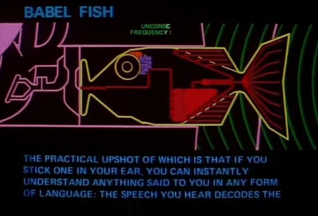 The Babel fish translating between languages