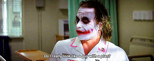 Joker with a plan GIF